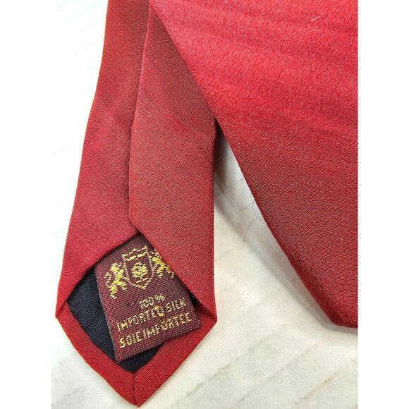 The Metropolitan Museum Of Art Silk Tie Red & Gold Gradient Pattern Mens Accesso - Picture 2 of 7